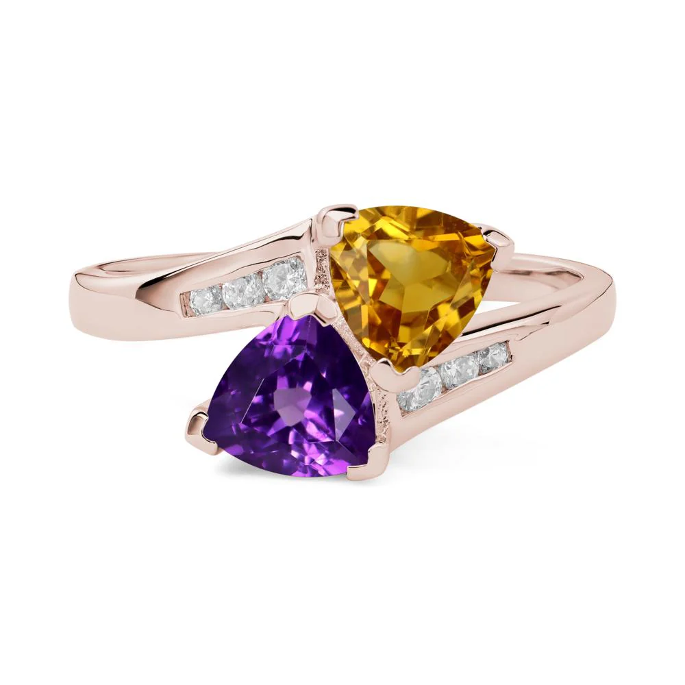 Amethyst and Citrine Ring - Image 5