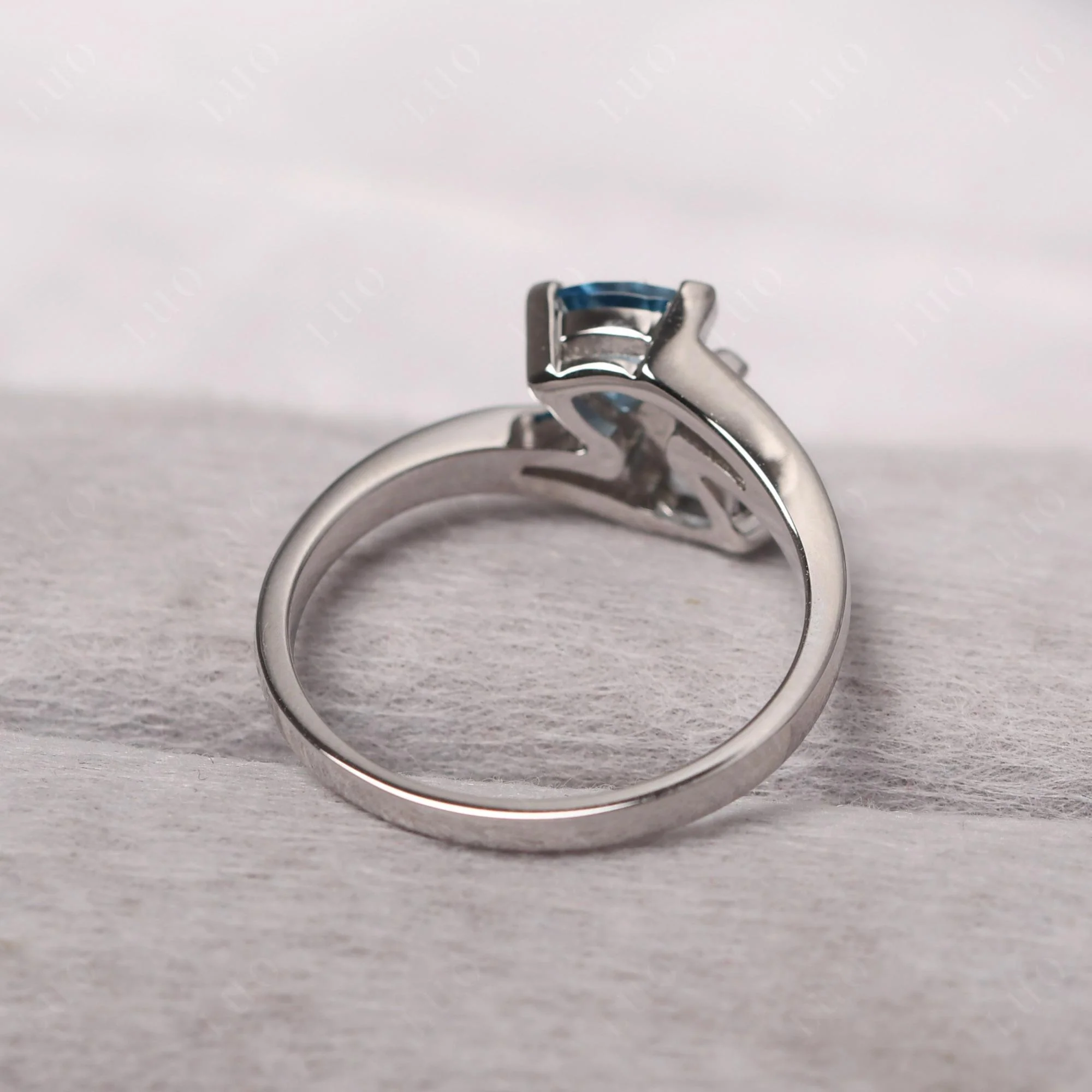 London Blue Topaz and Aquamarine Ring - Image 31