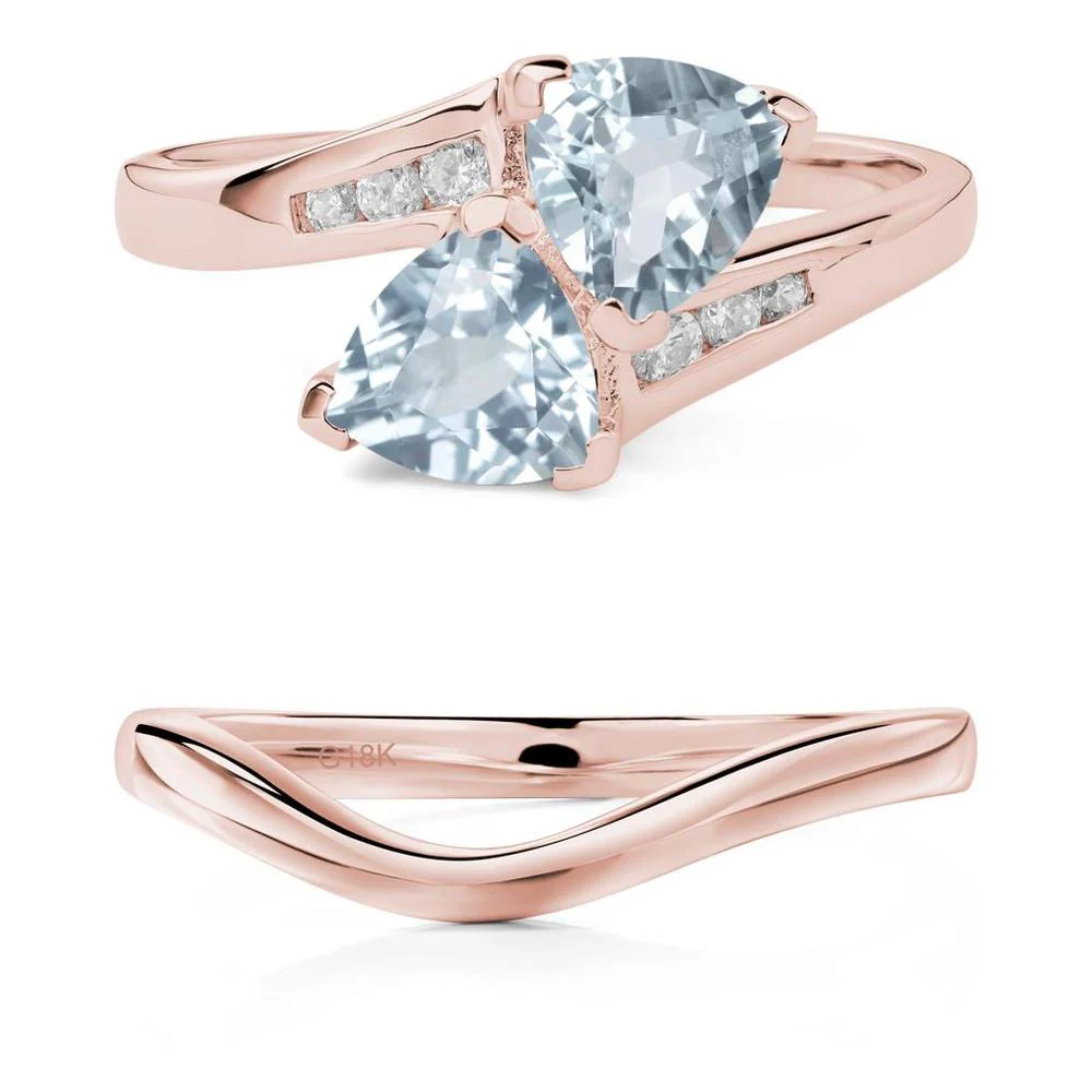 2 Stone Aquamarine Mothers Ring - Image 17