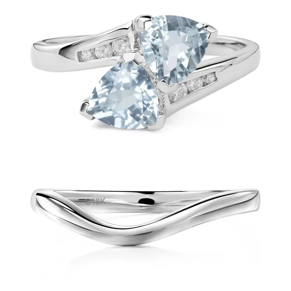 2 Stone Aquamarine Mothers Ring - Image 19