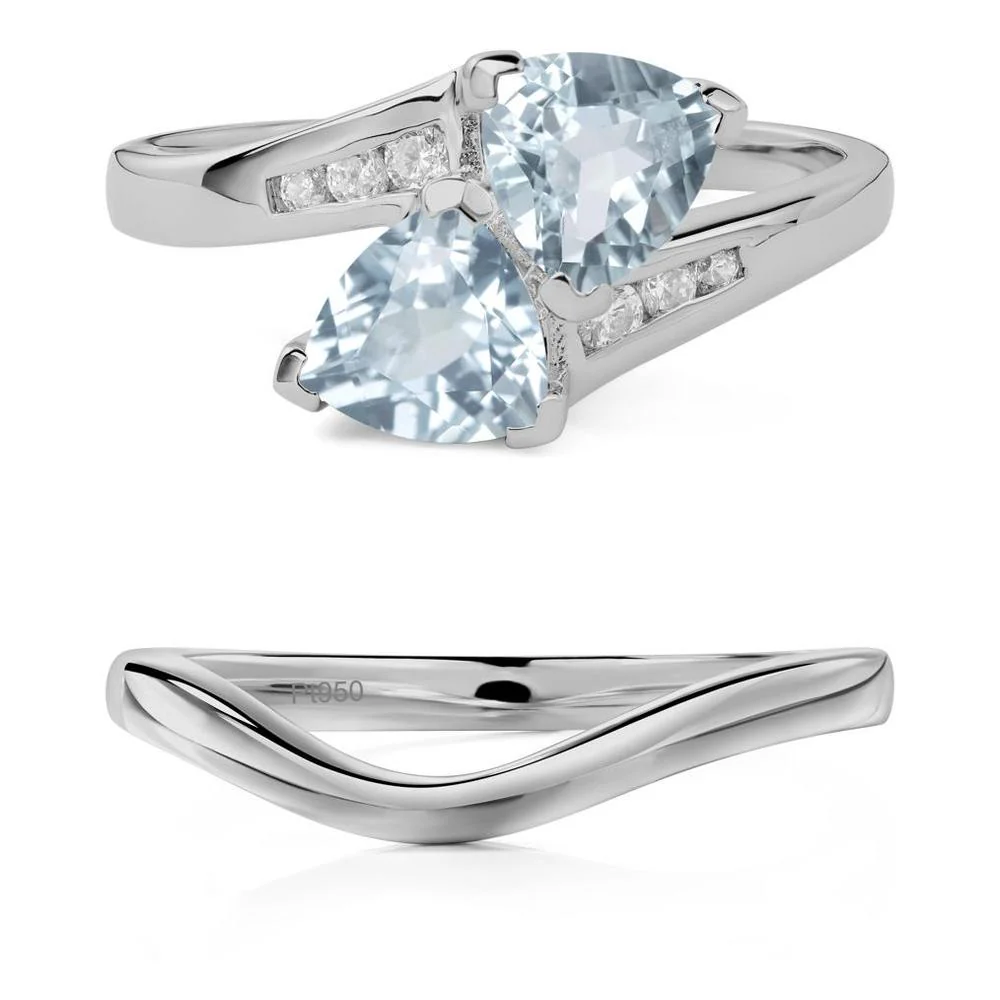 2 Stone Aquamarine Mothers Ring - Image 25