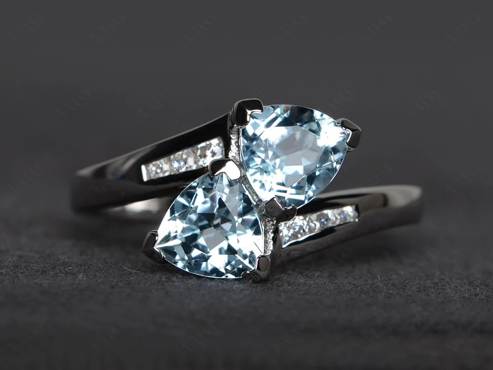 2 Stone Aquamarine Mothers Ring - Image 29