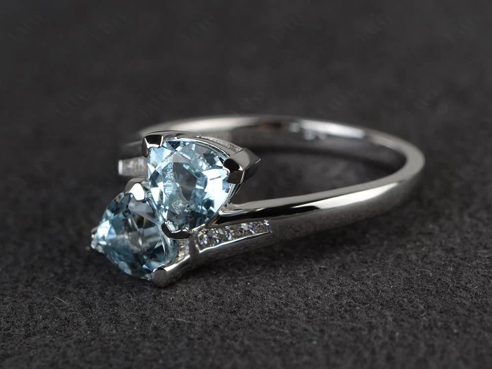 2 Stone Aquamarine Mothers Ring - Image 30