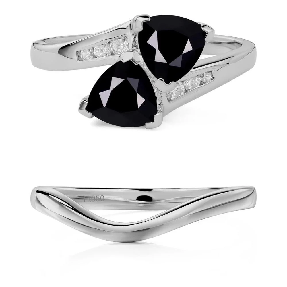 Black Spinel Bypass Ring - Image 25