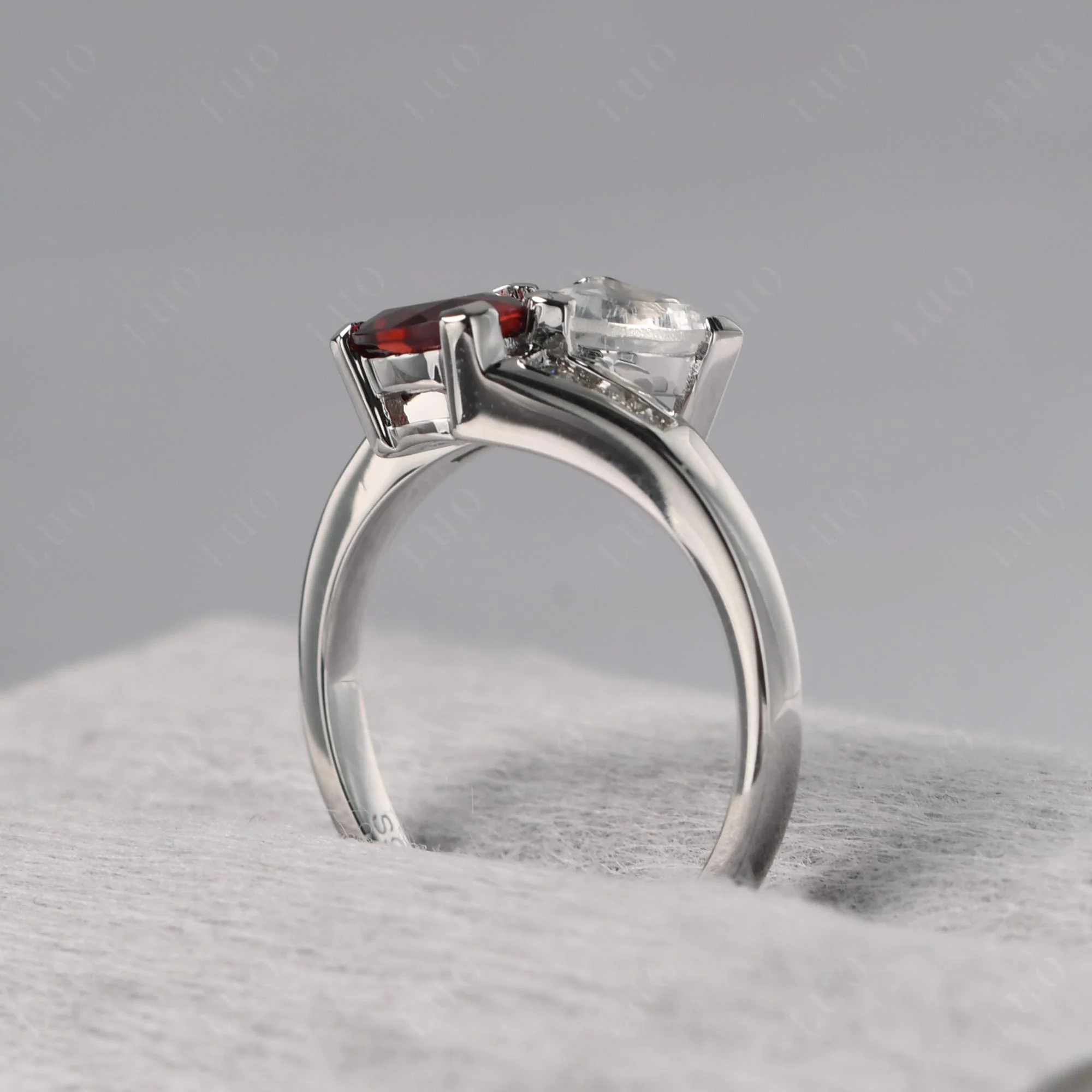 Moonstone and Garnet Ring - Image 32