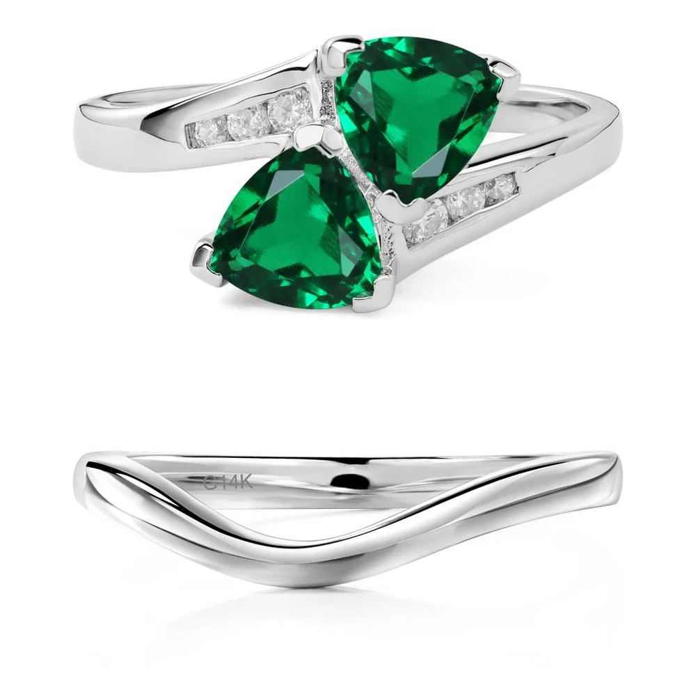 Emerald Bypass Ring - Image 13