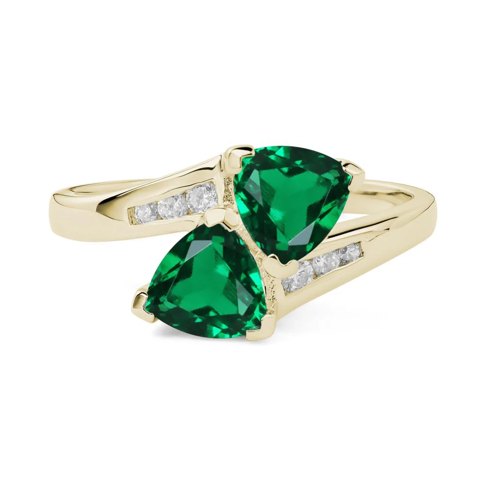 Emerald Bypass Ring - Image 4