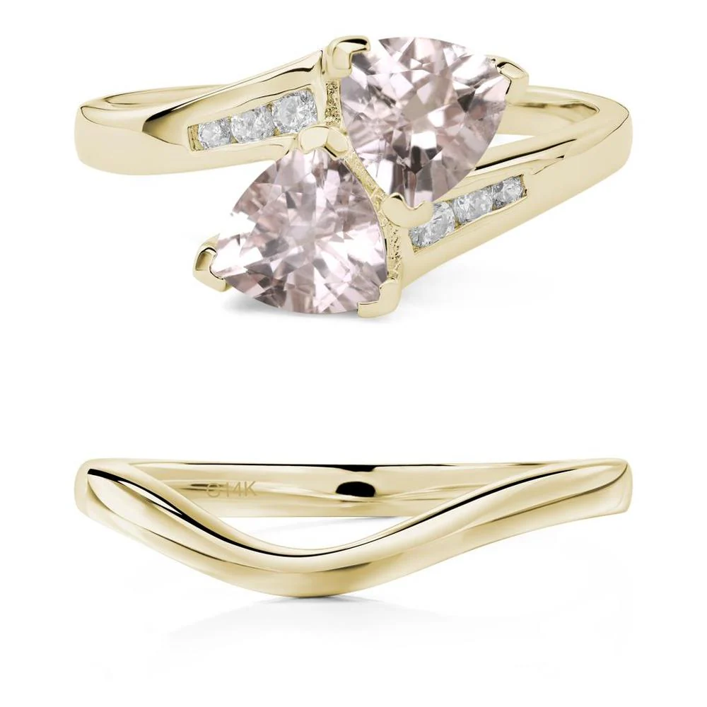 2 Stone Morganite Mothers Ring - Image 15