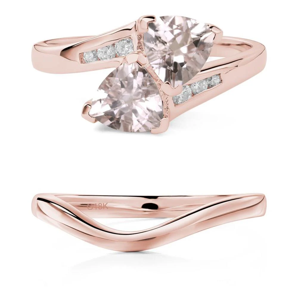 2 Stone Morganite Mothers Ring - Image 17