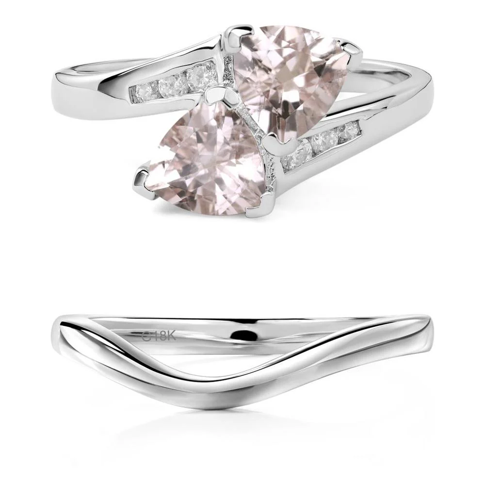 2 Stone Morganite Mothers Ring - Image 19