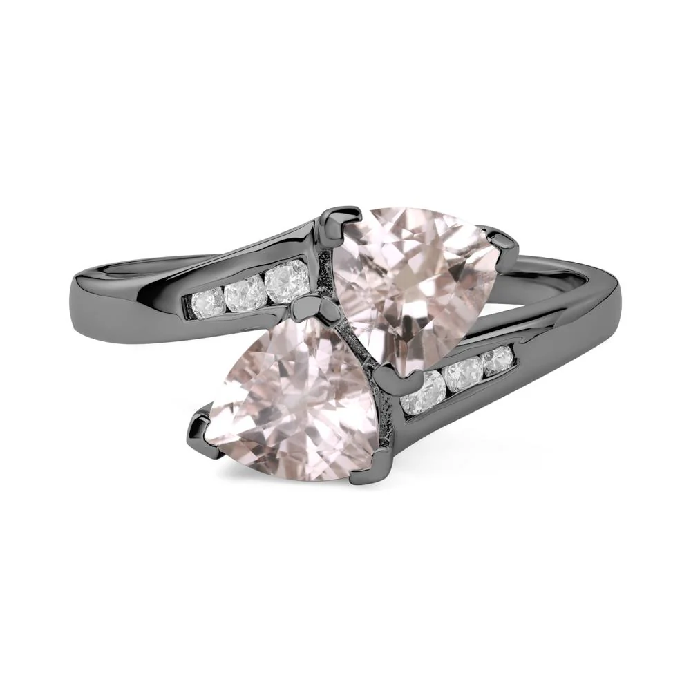 2 Stone Morganite Mothers Ring - Image 2