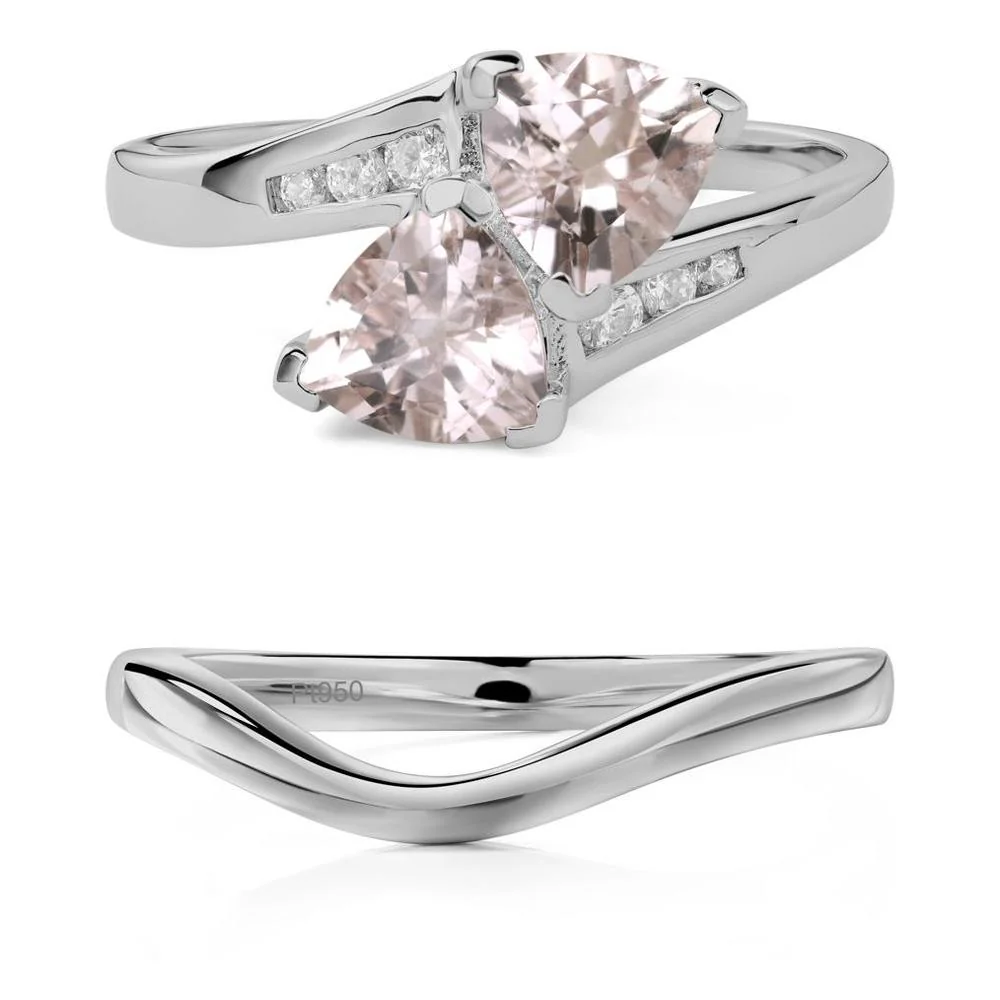 2 Stone Morganite Mothers Ring - Image 25