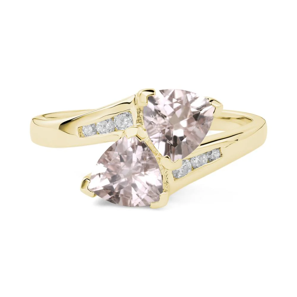 2 Stone Morganite Mothers Ring - Image 7