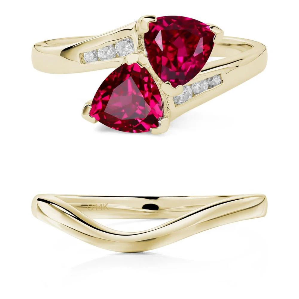 2 Stone Ruby Mothers Ring - Image 15
