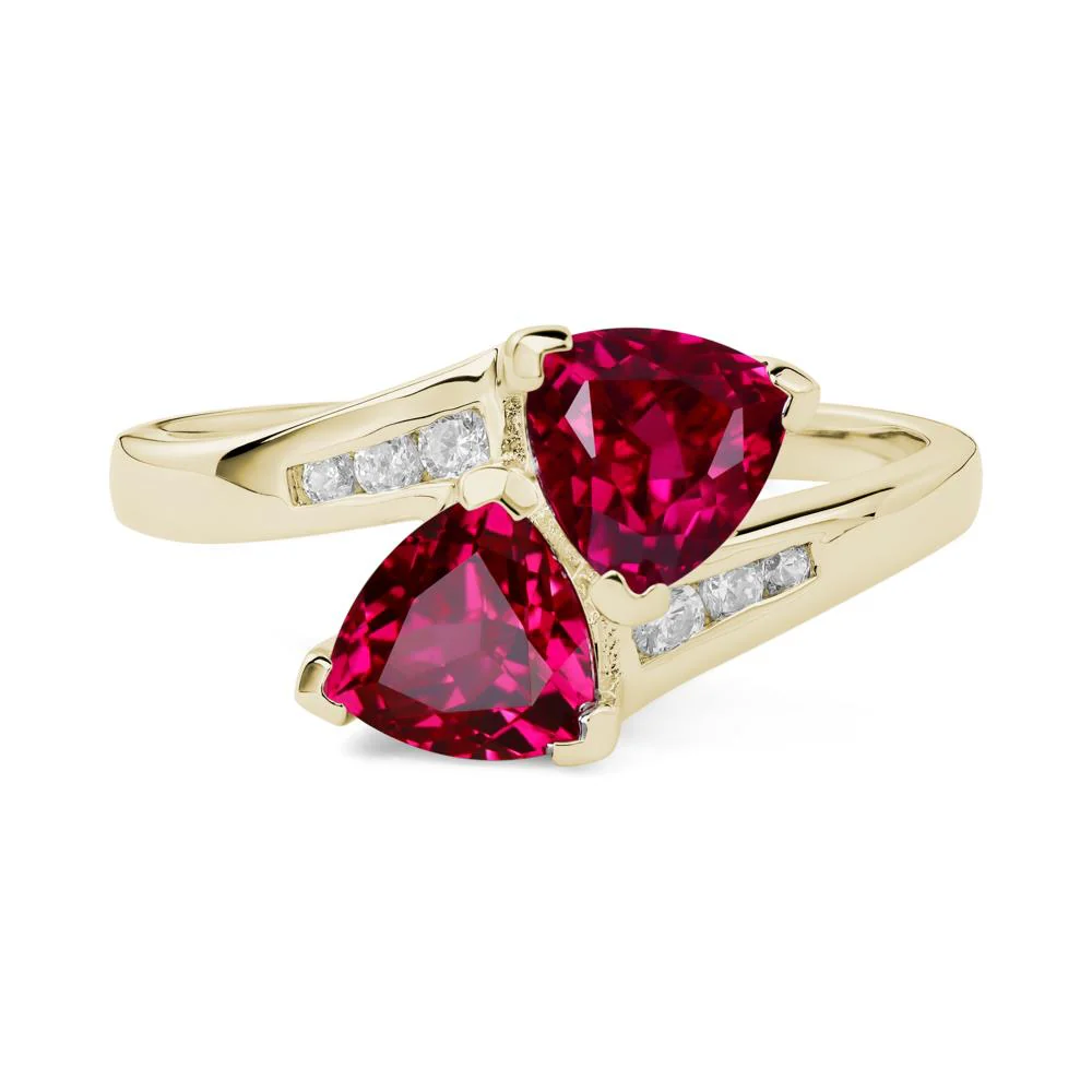 2 Stone Ruby Mothers Ring - Image 4