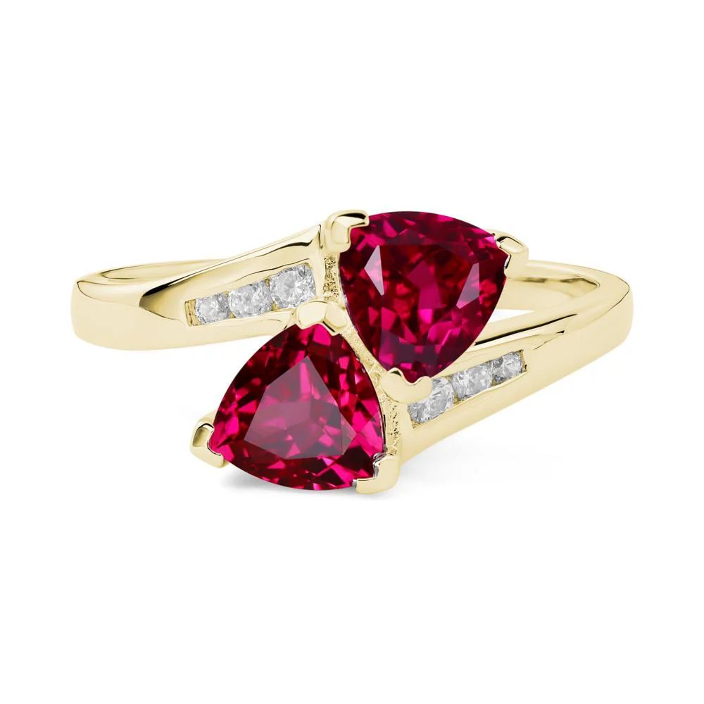 2 Stone Ruby Mothers Ring - Image 7