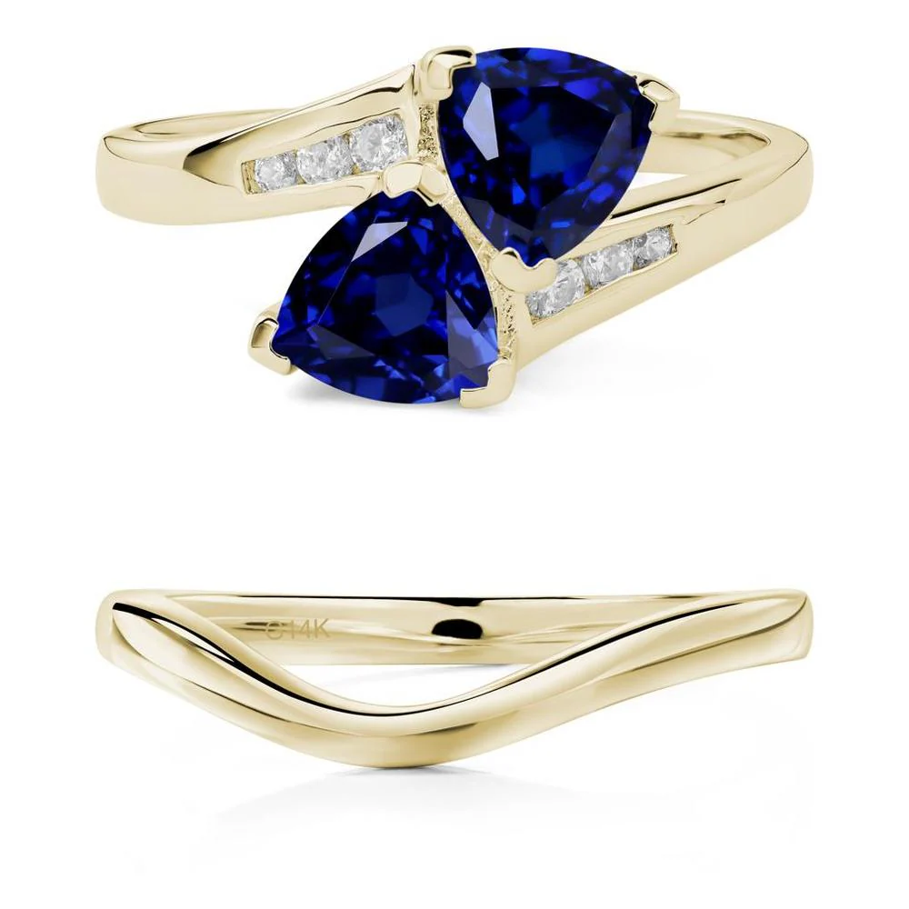 Sapphire Bypass Ring - Image 15