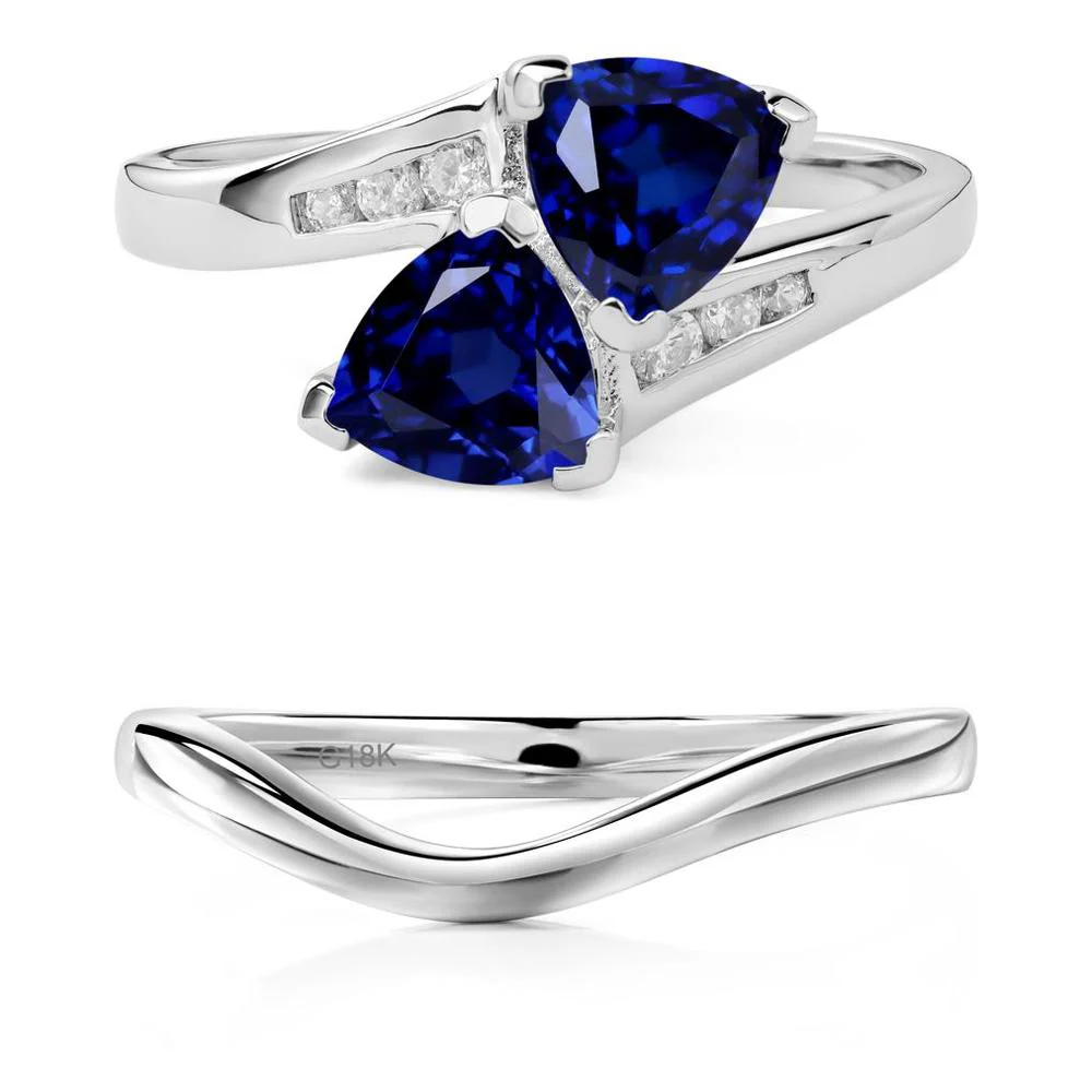 Sapphire Bypass Ring - Image 19