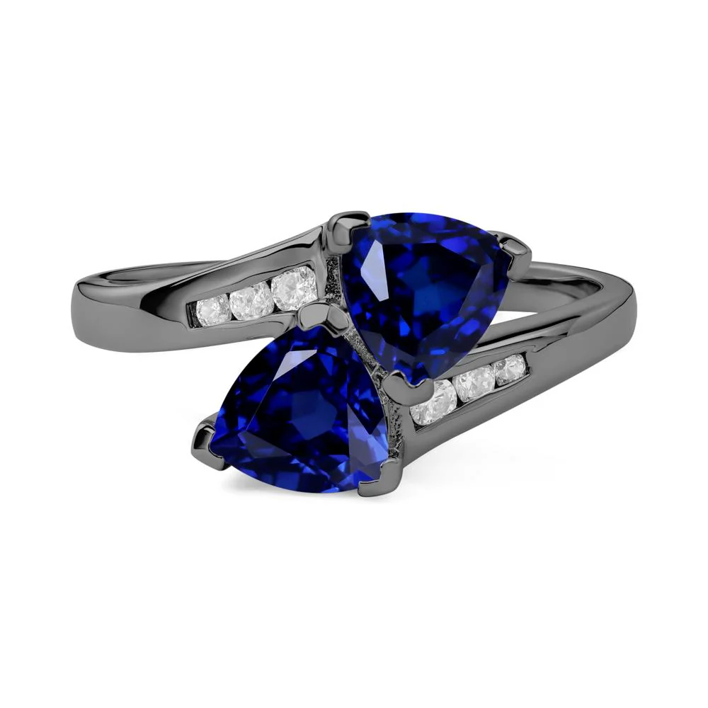 Sapphire Bypass Ring - Image 2
