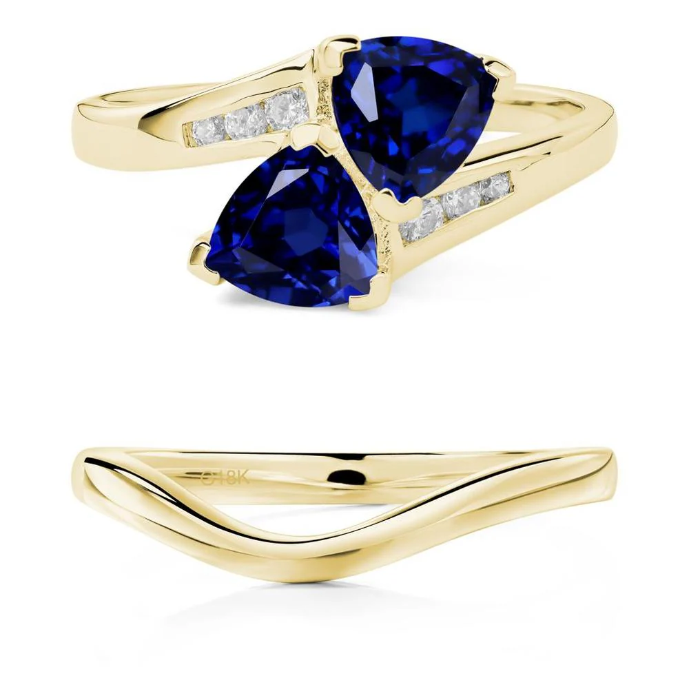 Sapphire Bypass Ring - Image 21