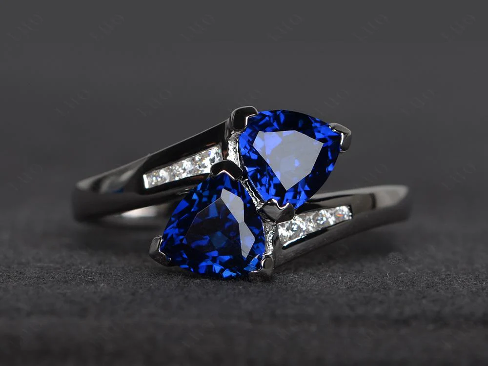 Sapphire Bypass Ring - Image 29