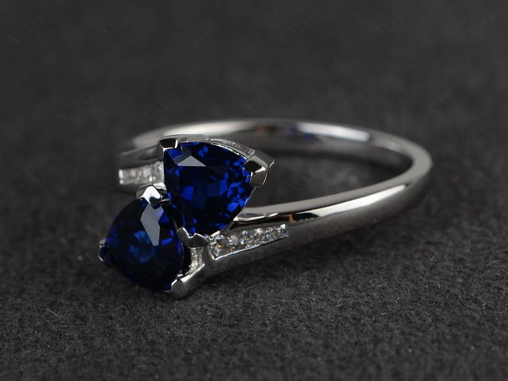 Sapphire Bypass Ring - Image 30
