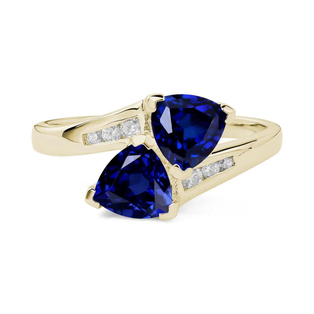 Sapphire Bypass Ring - Image 4