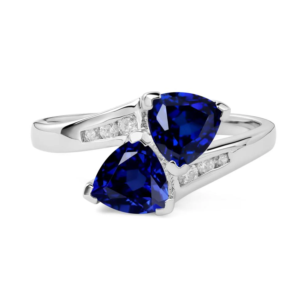 Sapphire Bypass Ring - Image 6