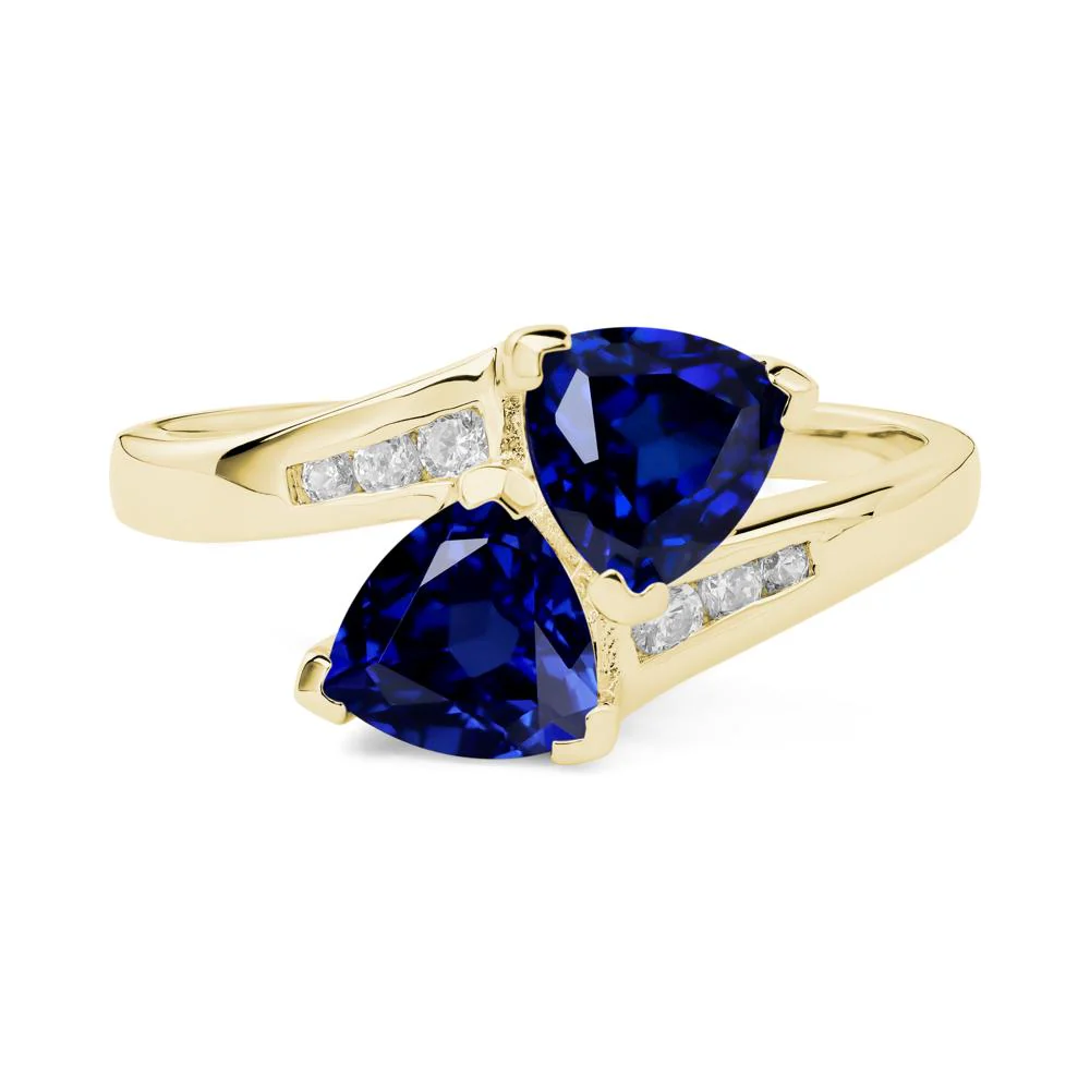 Sapphire Bypass Ring - Image 7