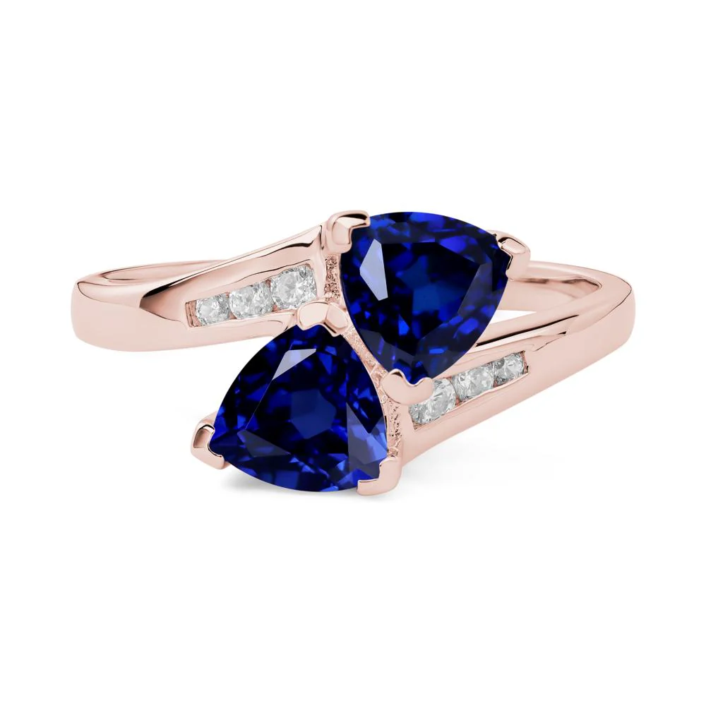 Sapphire Bypass Ring - Image 8