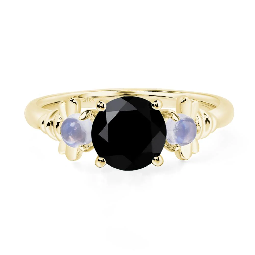 Black Spinel and Moonstone Bee Ring - Image 8