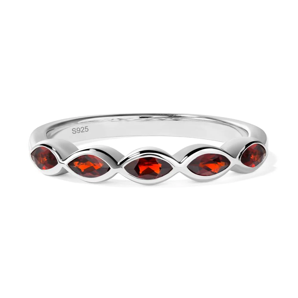 Garnet 5 Stone Ring - Image 2