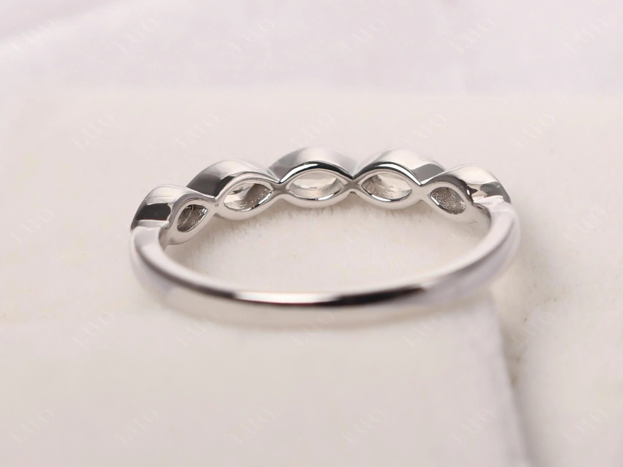 Moonstone 5 Stone Ring - Image 12