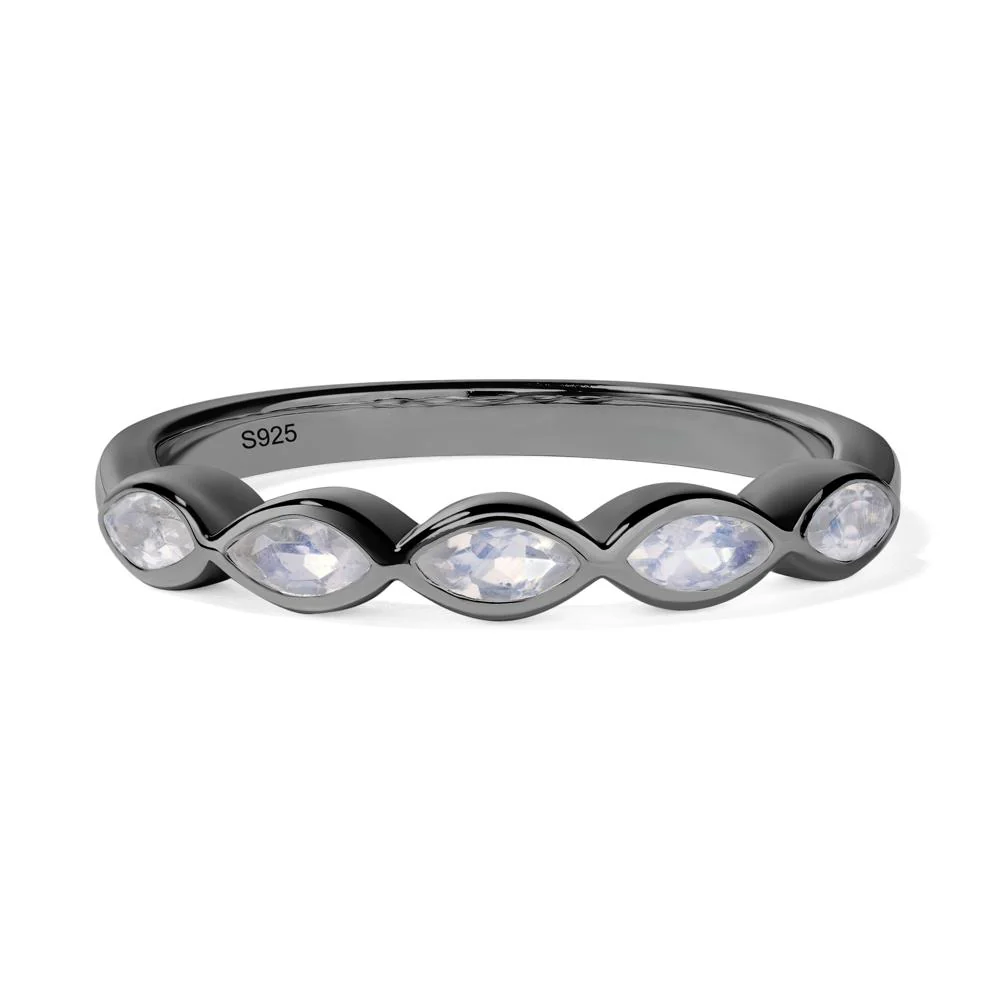 Moonstone 5 Stone Ring - Image 2