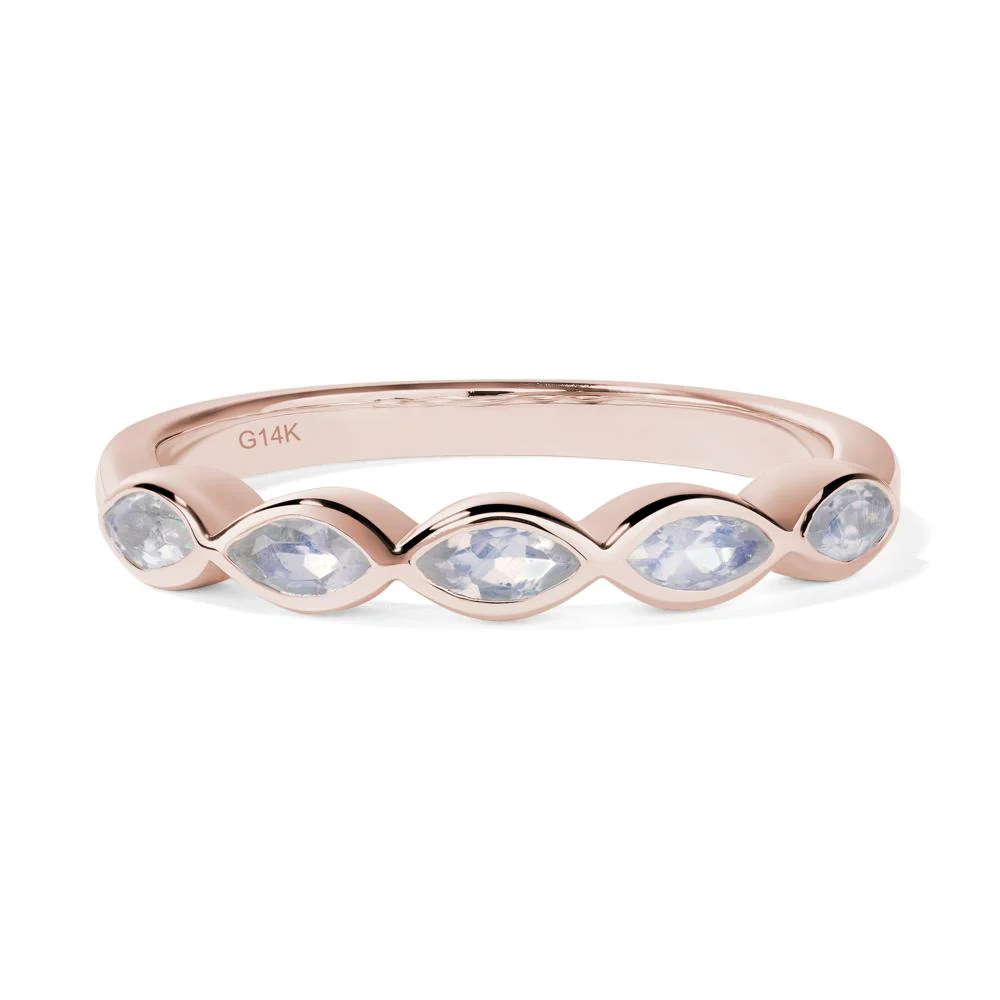 Moonstone 5 Stone Ring - Image 5