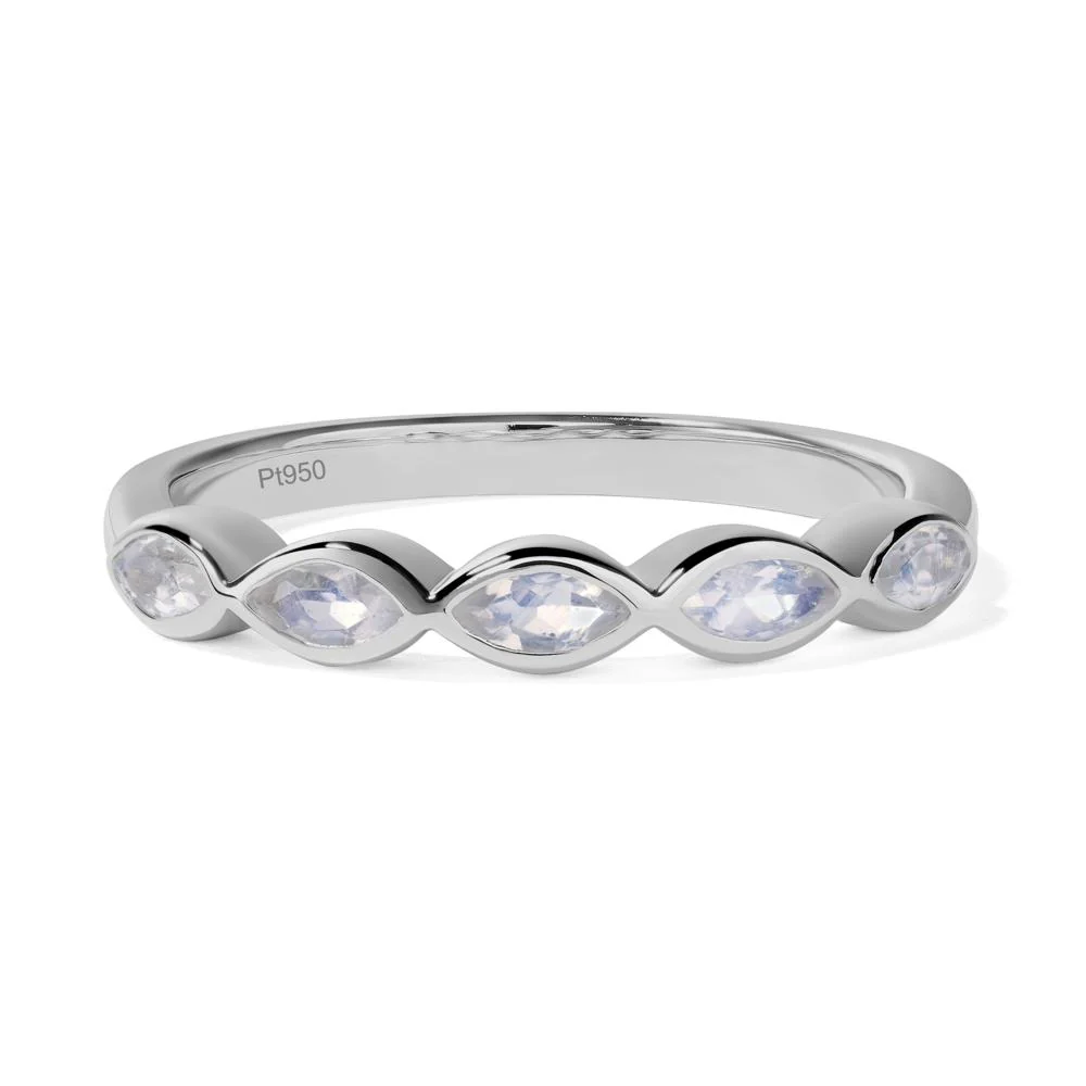Moonstone 5 Stone Ring - Image 6