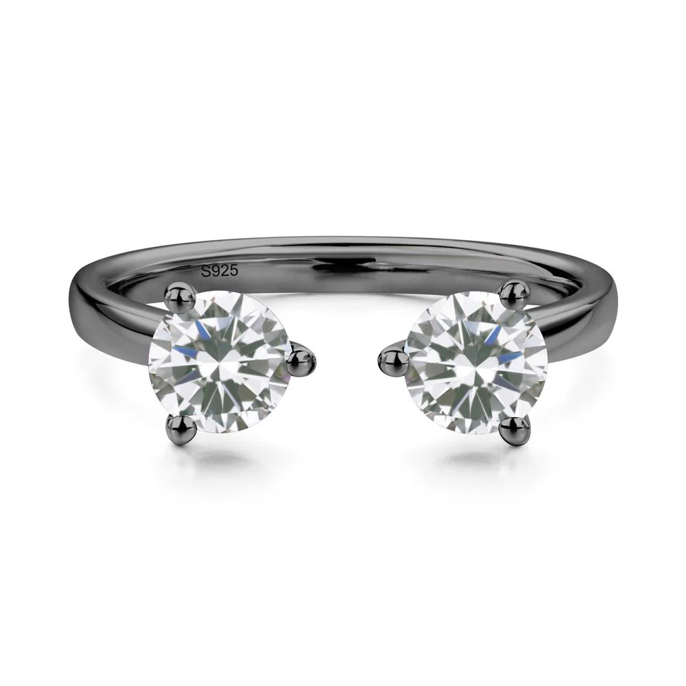 Adjustable Cubic Zirconia Ring - Image 2