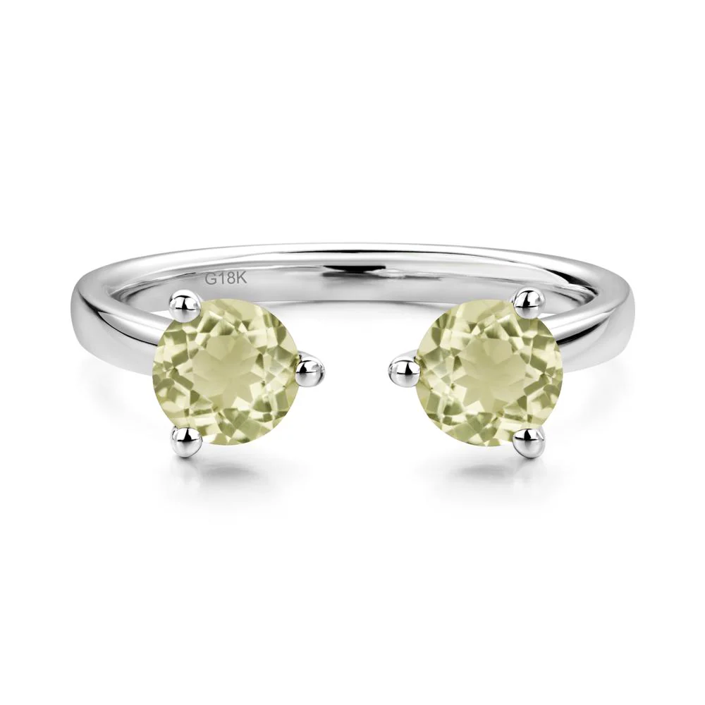 Adjustable Lemon Quartz Ring - Image 7