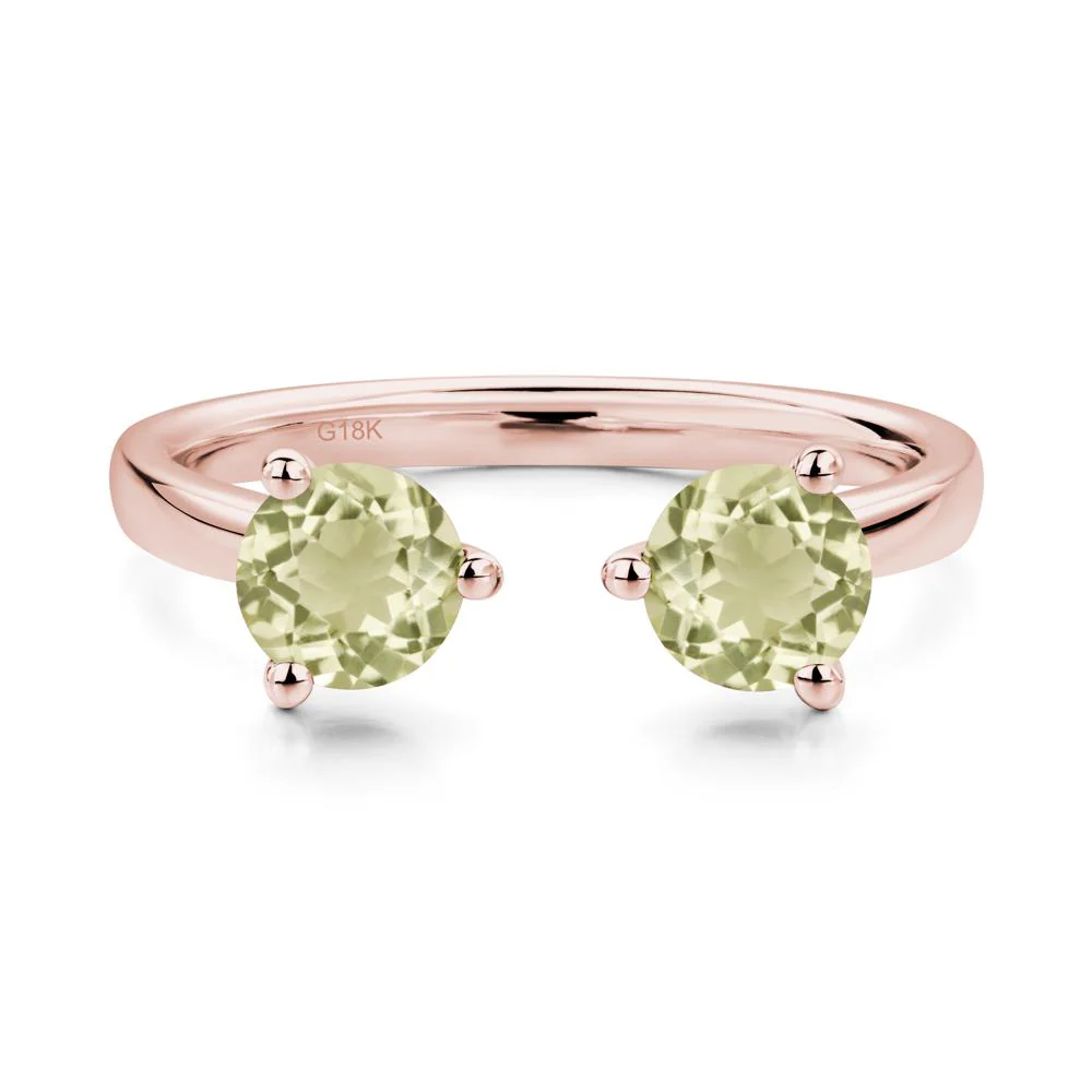 Adjustable Lemon Quartz Ring - Image 9