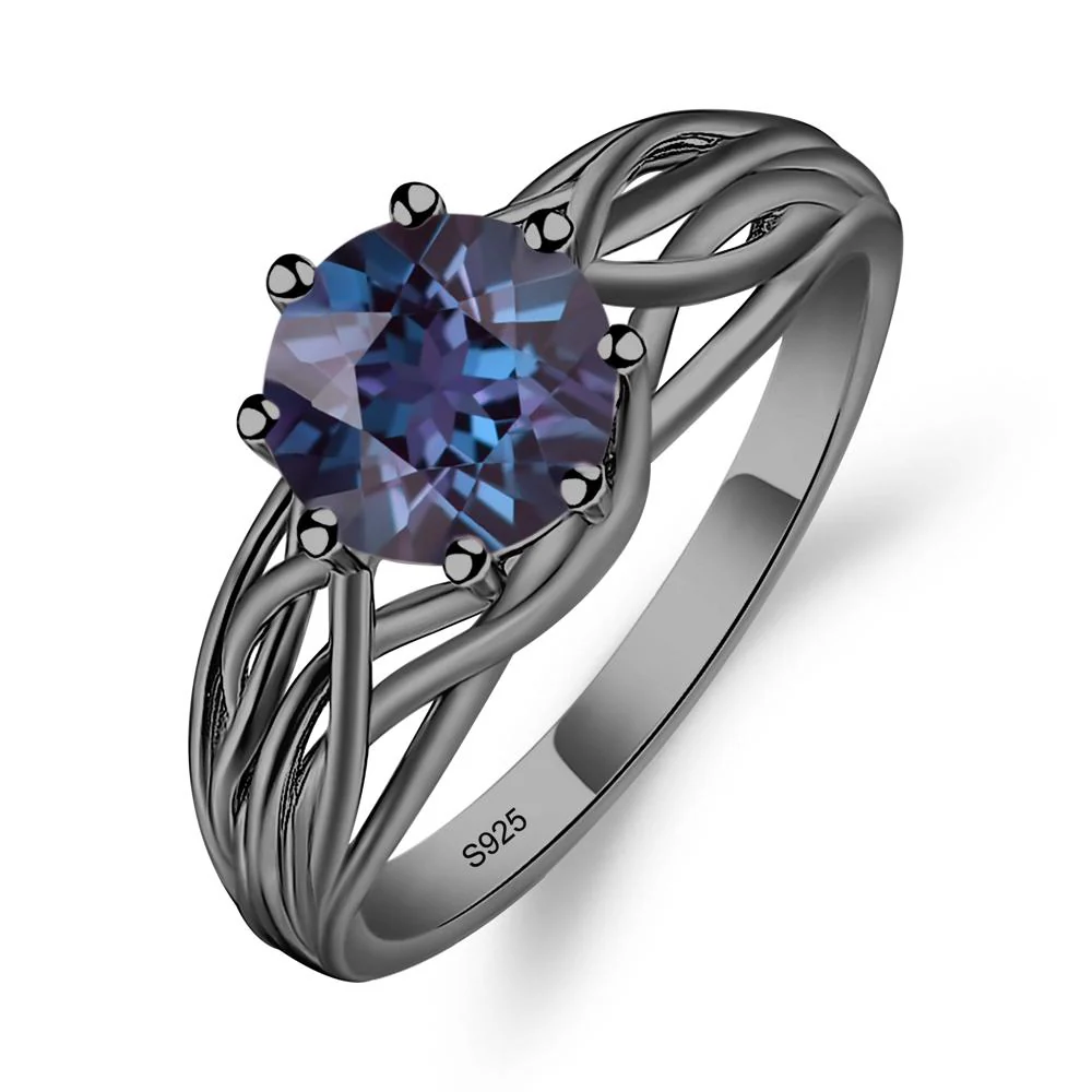 Alexandrite Intertwined Ring - Image 3