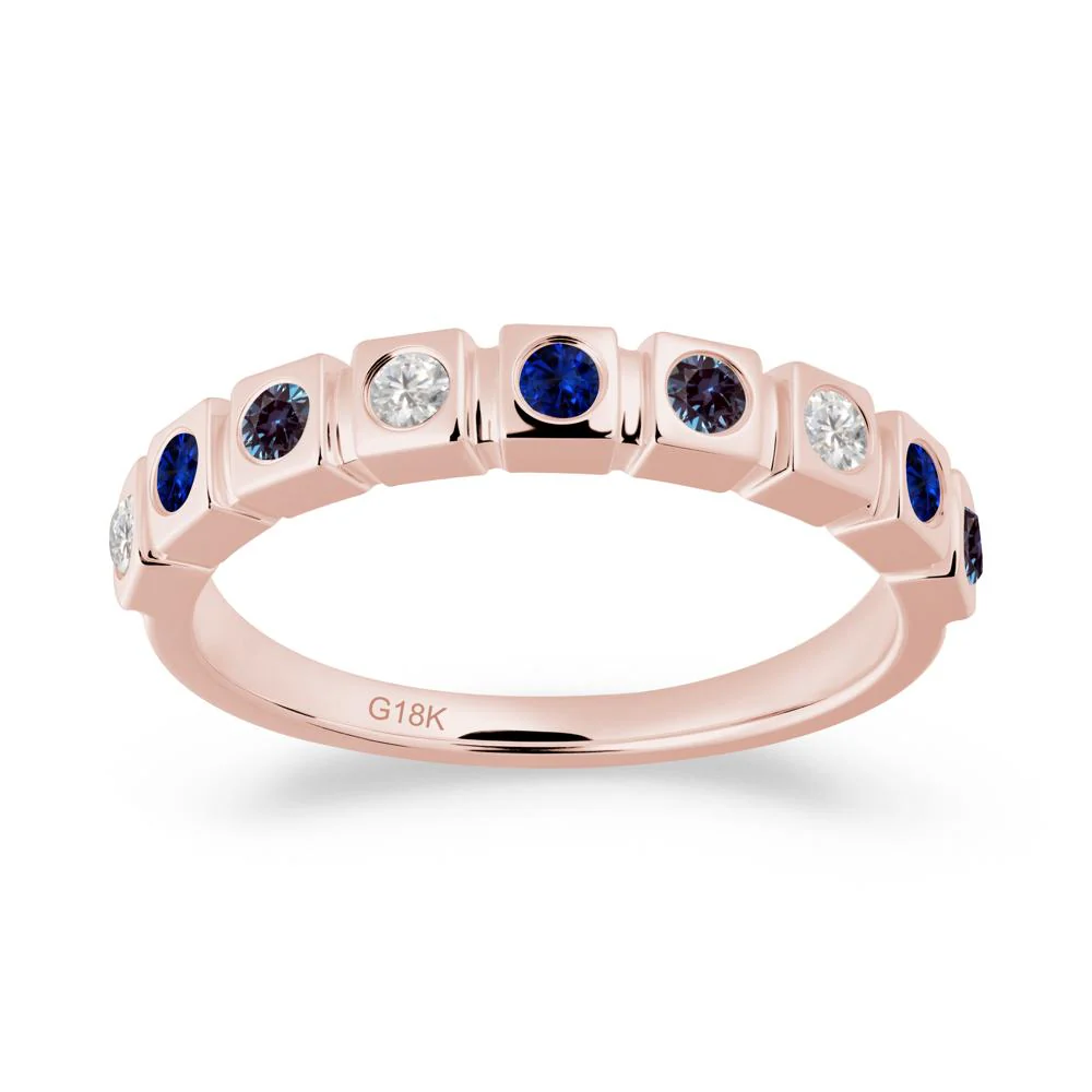 Alexandrite and Cubic Zirconia and Sapphire Multi-Stone Ring - Image 6