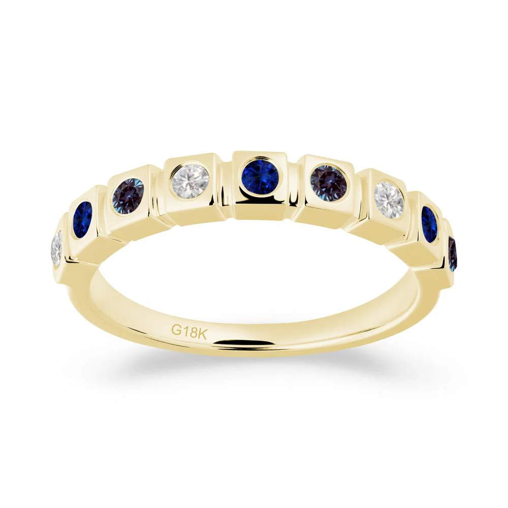 Alexandrite and Cubic Zirconia and Sapphire Multi-Stone Ring - Image 8