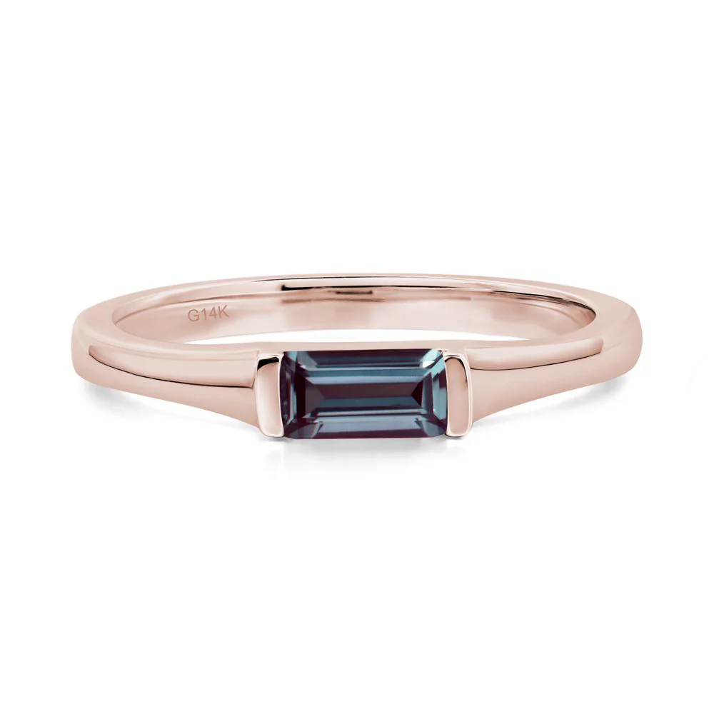 Alexandrite Baguette Ring