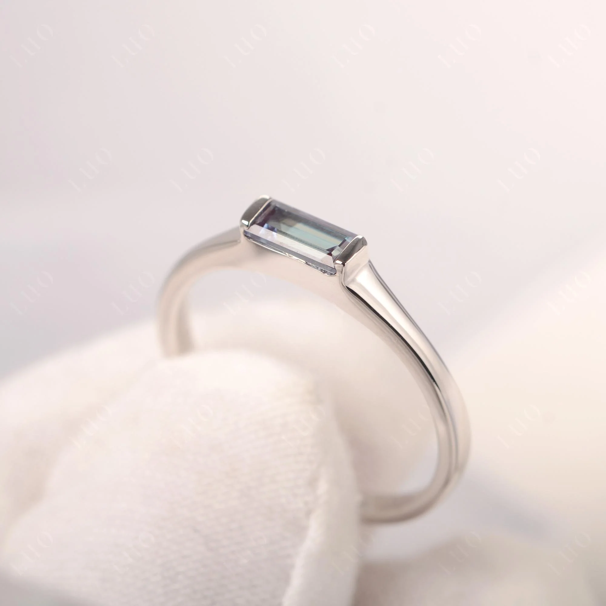 Alexandrite Baguette Ring - Image 11