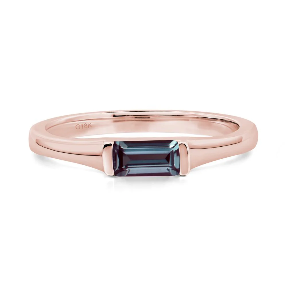 Alexandrite Baguette Ring - Image 4