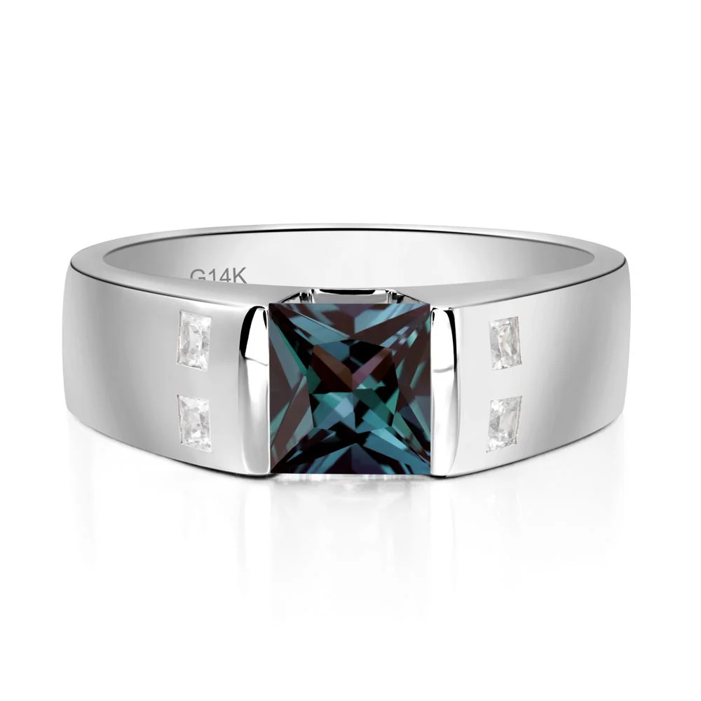 Alexandrite Band Ring for Men - Image 3