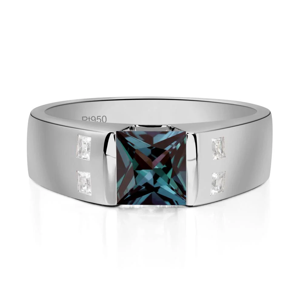 Alexandrite Band Ring for Men - Image 6