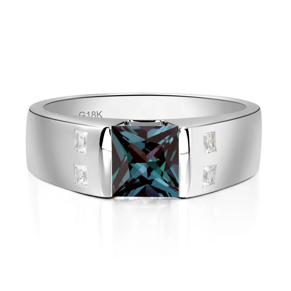 Alexandrite Band Ring for Men - Image 7