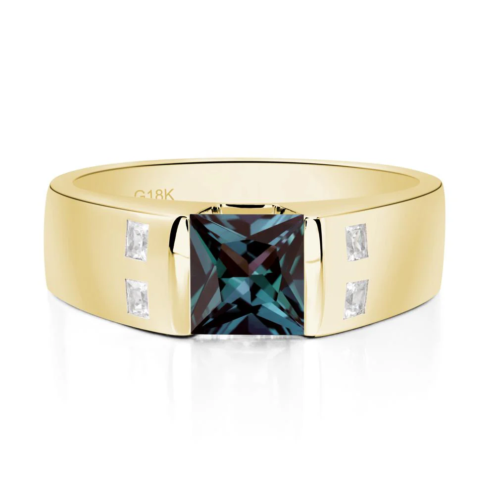 Alexandrite Band Ring for Men - Image 8