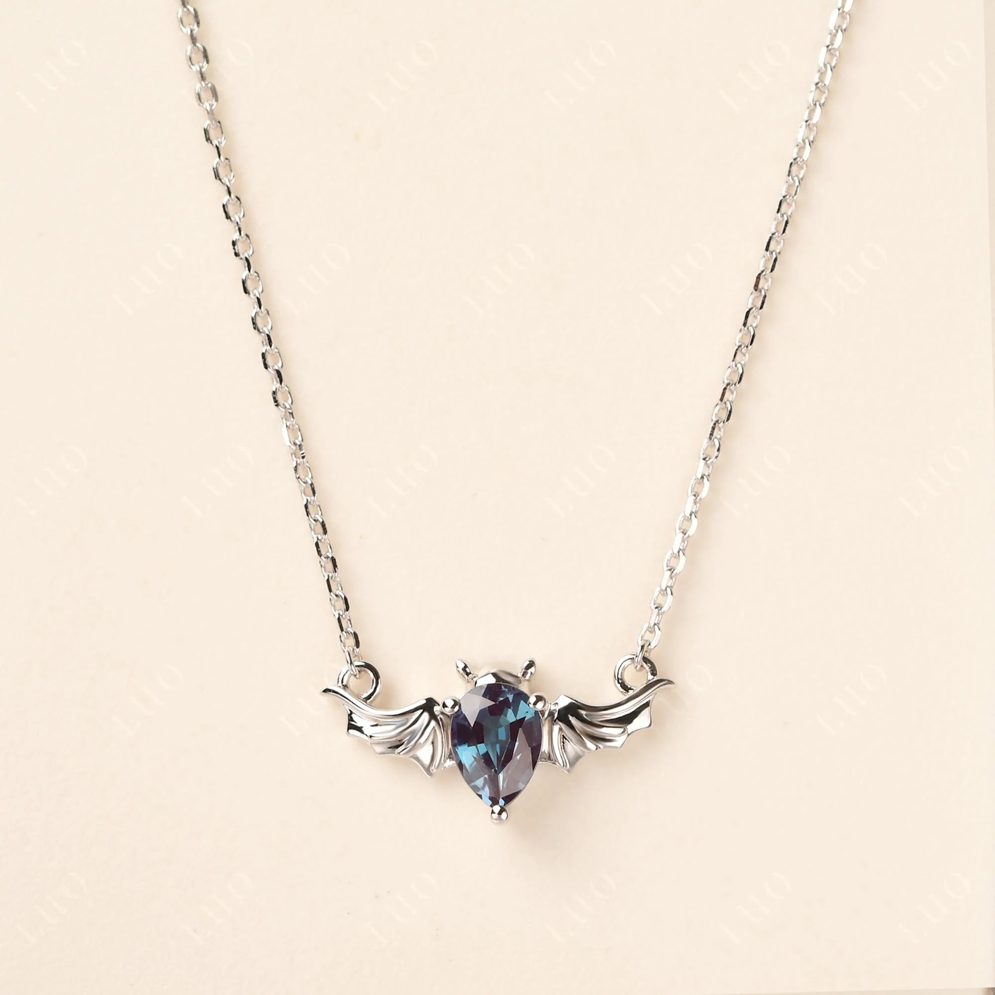Alexandrite Bat Necklace Pendant - Image 10